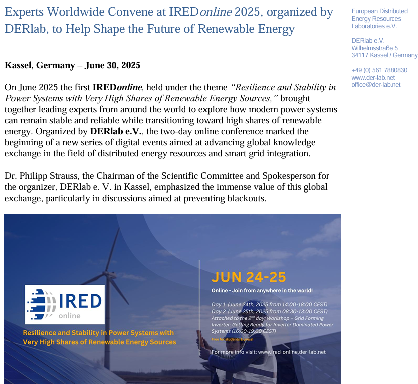 Successful IREDonline Conference!